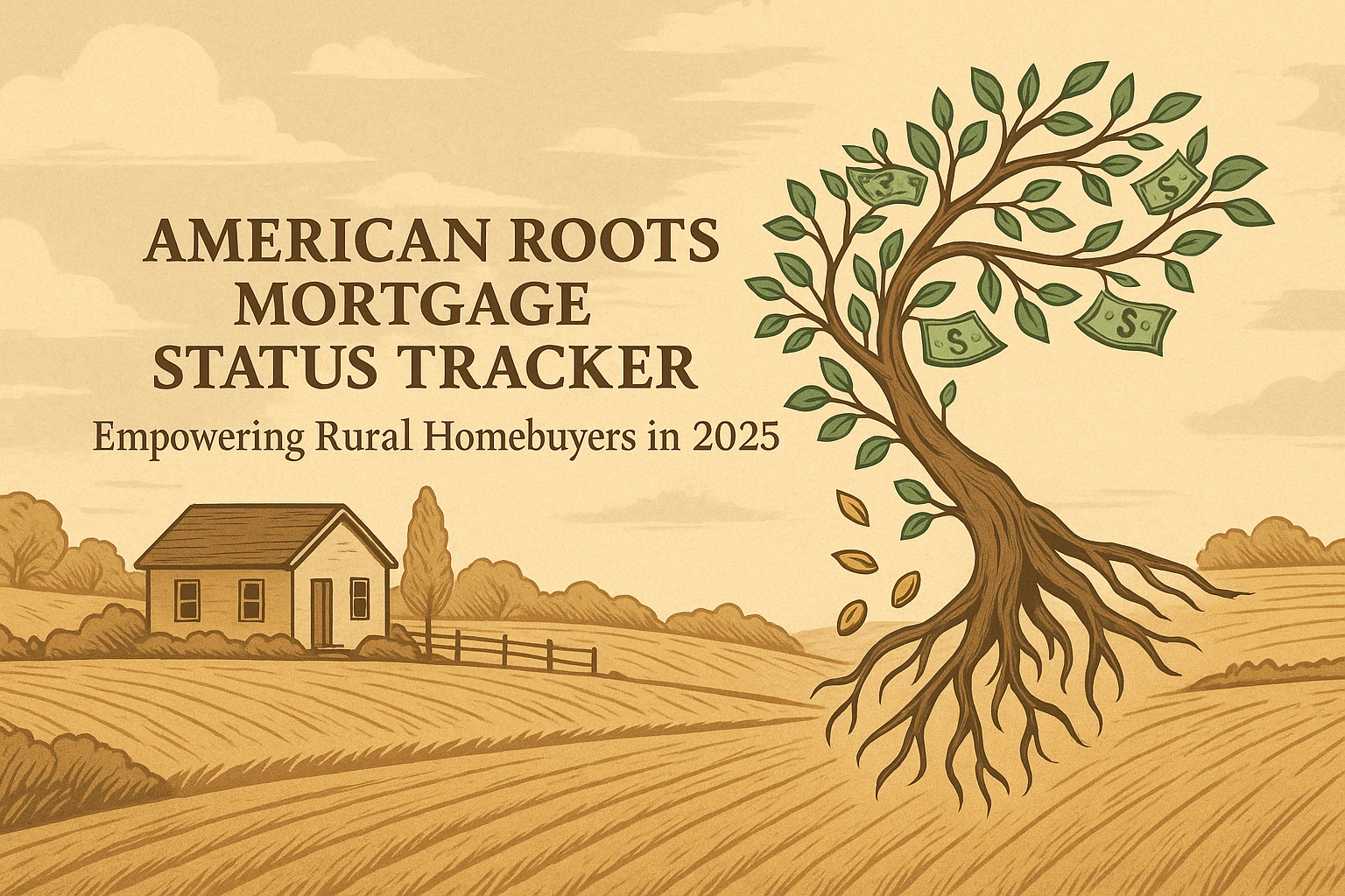 Screenshot of AmericanRoots Mortgage Status Tracker interface