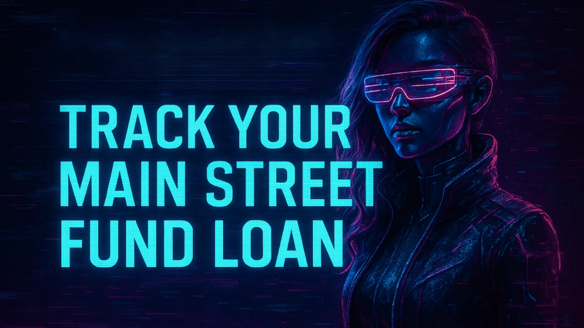 Track Your Main Street Fund Loan